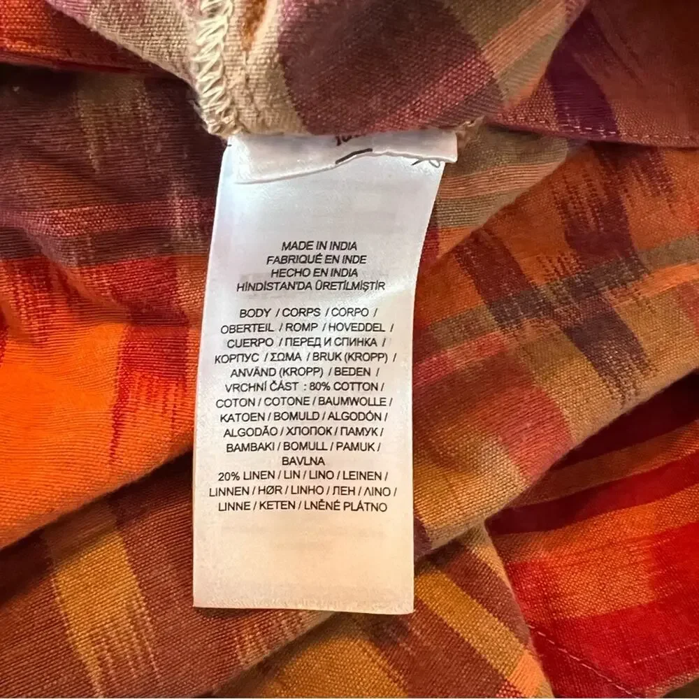 Lauren Ralph Lauren True Wrap Skirt Above Knee Geo Motif Ruffle Ikat Fall NEW 20